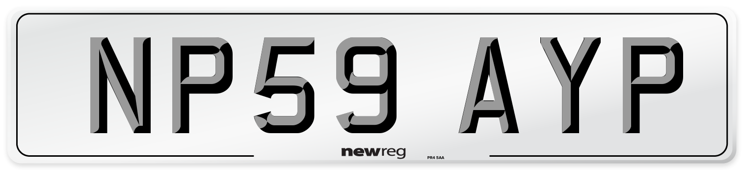 NP59 AYP Number Plate from New Reg
